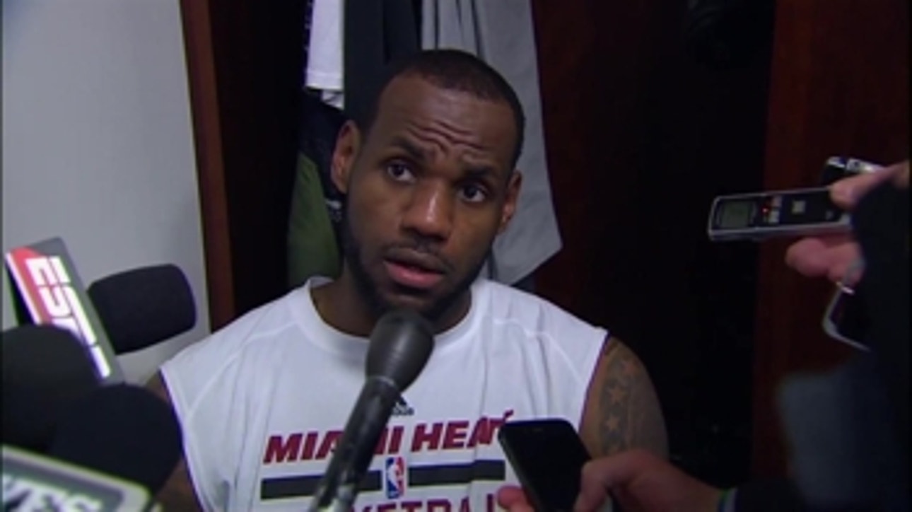 LeBron gets sarcastic with reporter