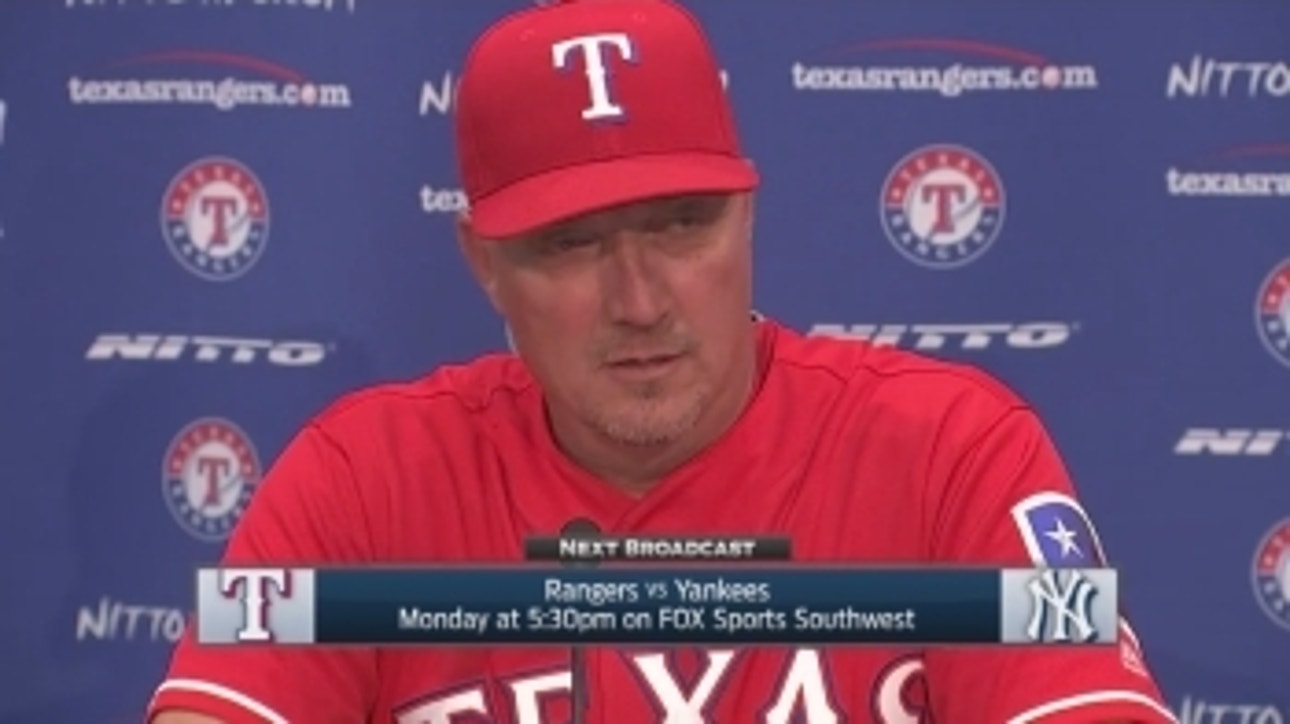 Jeff Banister talks Perez's ability of getting out of jams