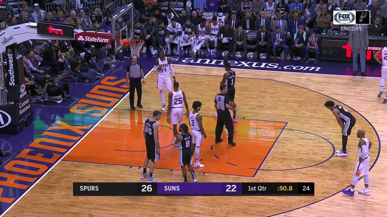 WATCH: Jakob feeds Bryn Forbes against the Suns ' Spurs ENCORE