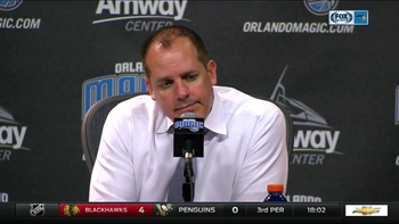 Frank Vogel: Loss doesn't set back culture Magic are building