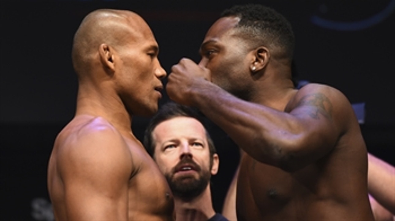 Jacare Souza vs Derek Brunson face off | WEIGH-IN | UFC FIGHT NIGHT