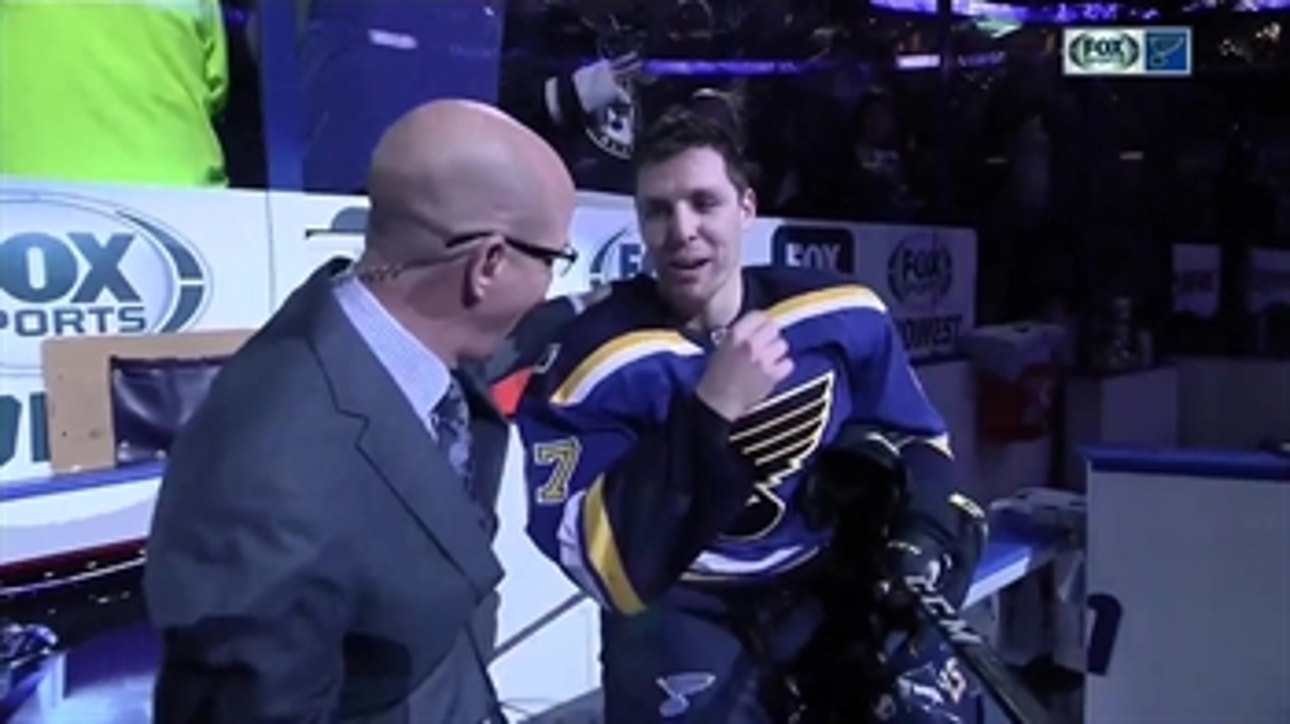 Blues' Perron was first star, but he liked Fabbri's work more