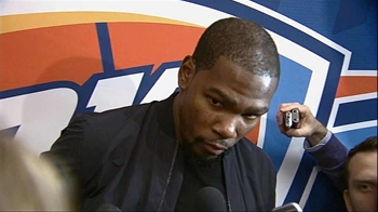 Durant on injury: 'Little sore, but will get it checked'