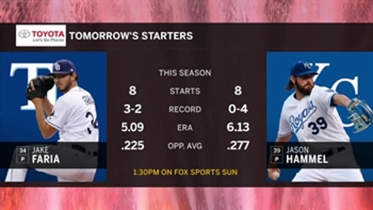 Jake Faria, Jason Hammel square off in Rays-Royals finale