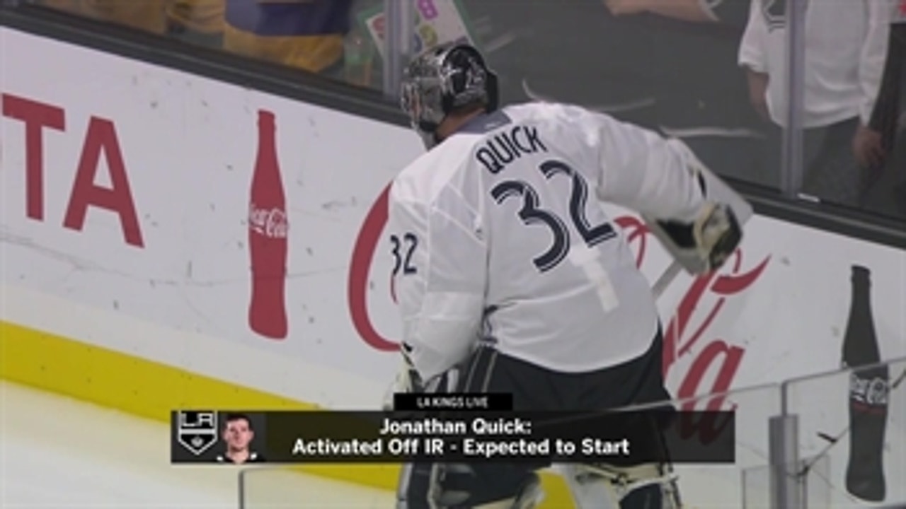 Jonathan Quick is back!