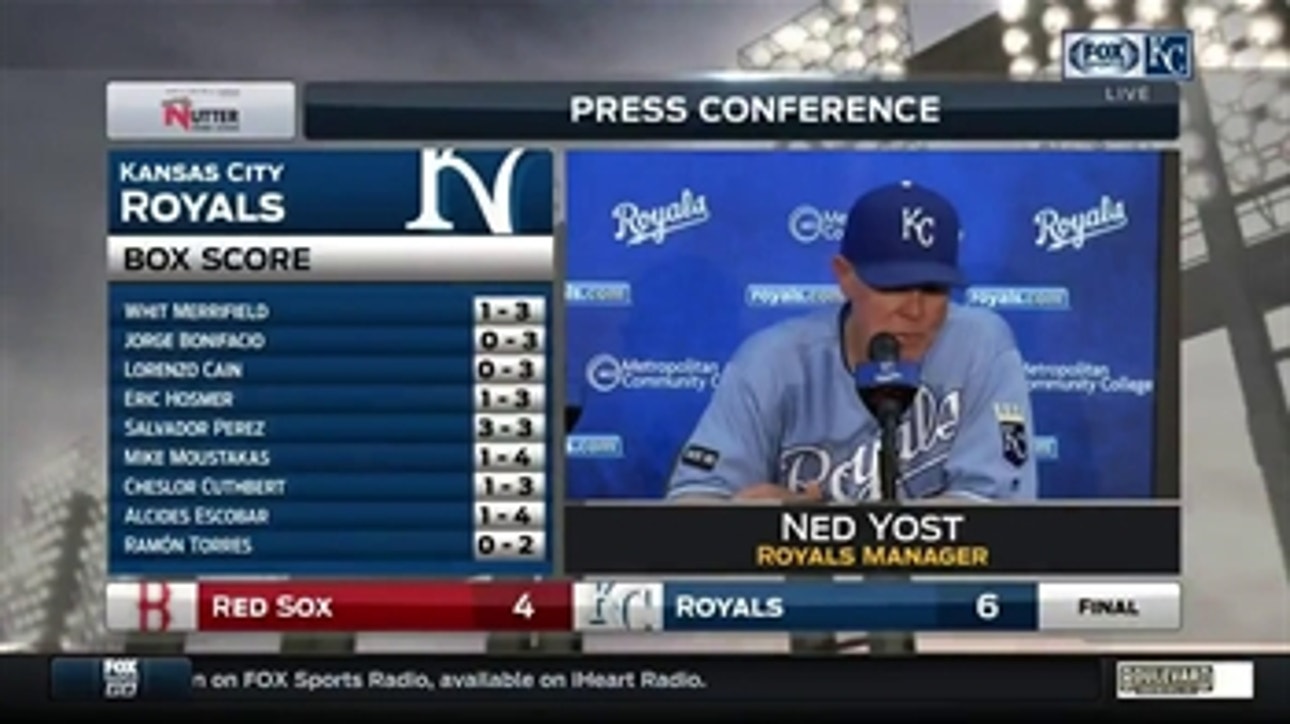 Yost on Salvy's slam: 'He got ahold of it'