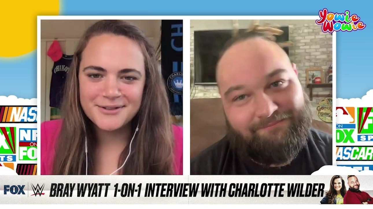 Bray Wyatt on Fiend vs. Strowman rivalry, Dominik Mysterio, Super Bowl prediction | 1-on-1 with Charlotte Wilder