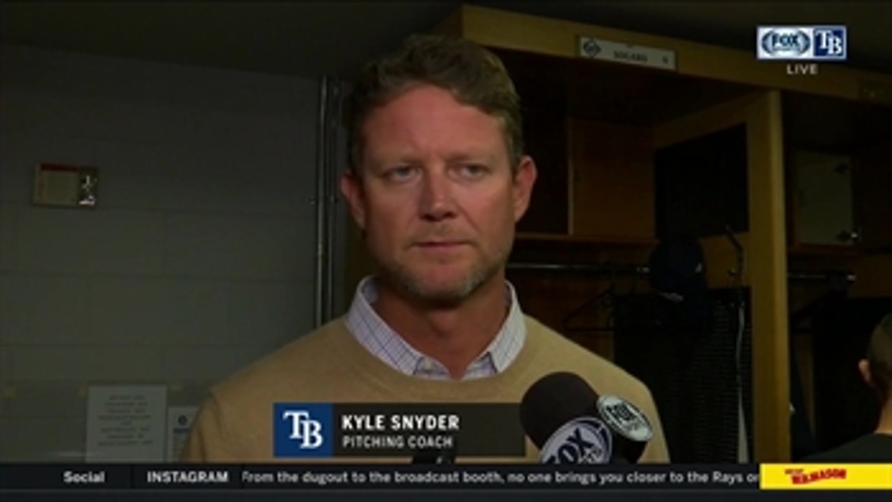 Kyle Snyder on Ryan Yarbrough's pitching performance against Mariners