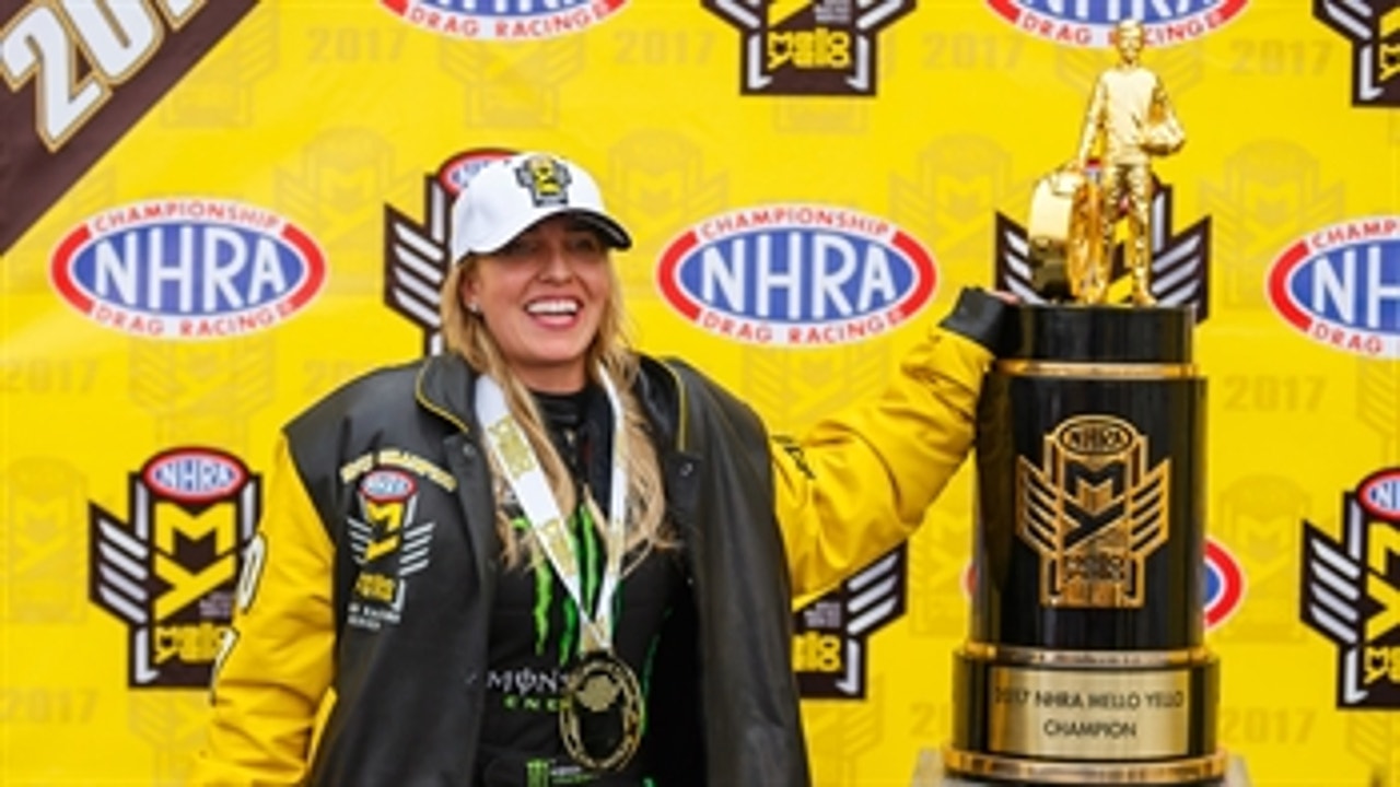 Brittany Force wins Top Fuel final and championship at Pomona ' 2017 NHRA DRAG RACING