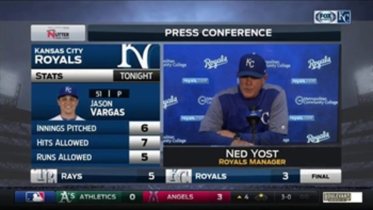 Yost on Vargas: 'He keeps going out there and competing'