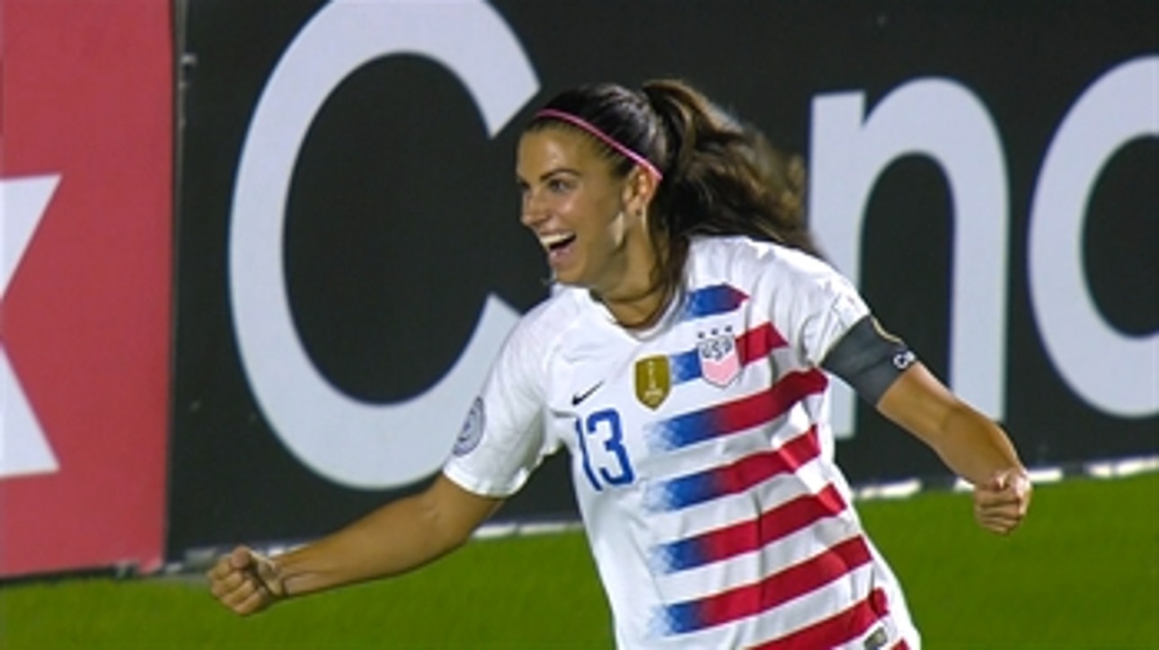 Alex Morgan nets goal vs. Trinidad and Tobago for an early lead ' 2018 CONCACAF Women's Championship