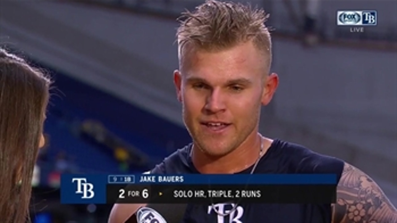 Jake Bauers on his walk off 12th-inning homer against Yankees