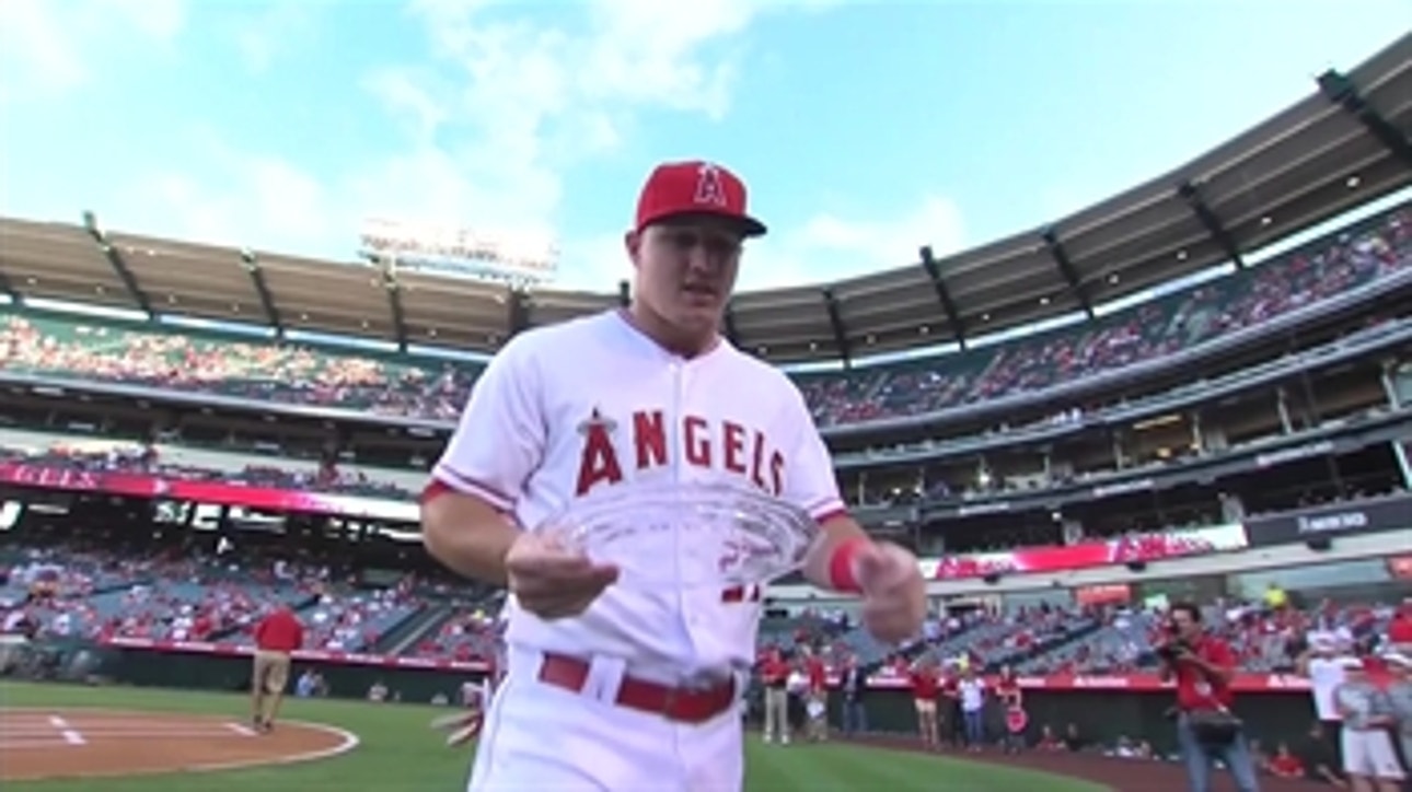 Mike Trout gets heart/hustle award on birthday