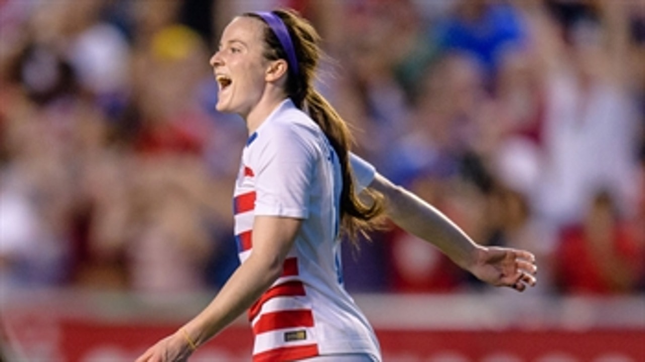 Rose Lavelle scores the opening goal against Canada ' 2018 CONCACAF Women's Championship