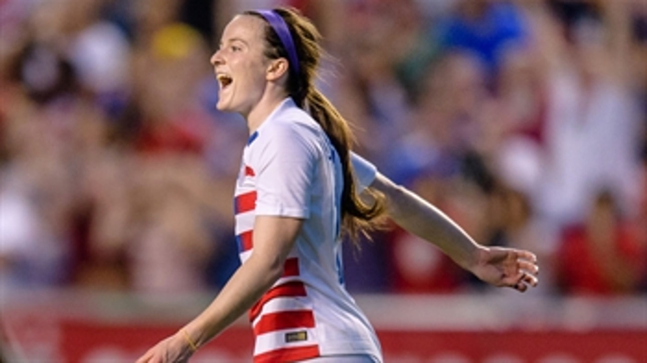 Rose Lavelle scores the opening goal against Canada ' 2018 CONCACAF Women's Championship