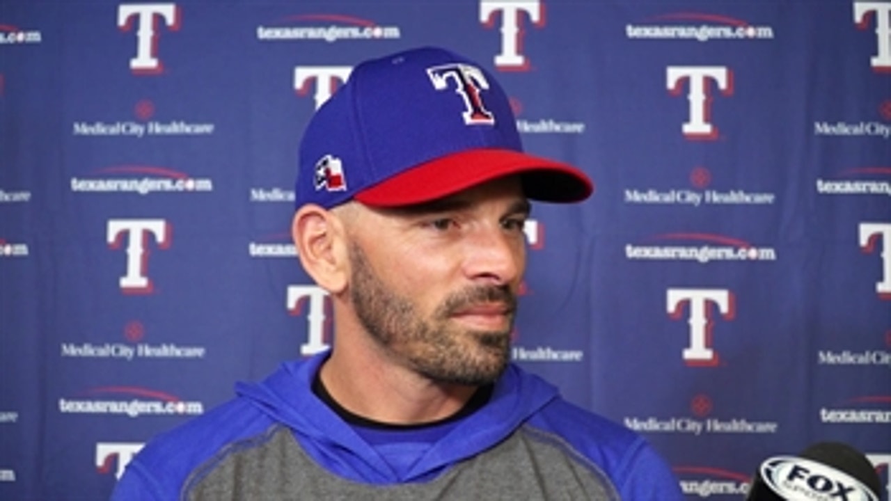 Chris Woodward on Chirinos: 'Really happy to have him'