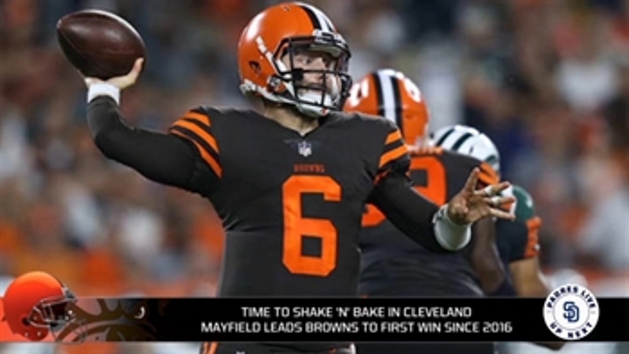 Baker Mayfield takes over and leads Browns to first win since 2015