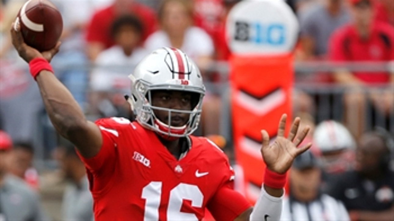 J.T. Barrett slings a 20-yard TD strike to Terry McLaurin to give the Buckeyes a 31-7 lead over Army