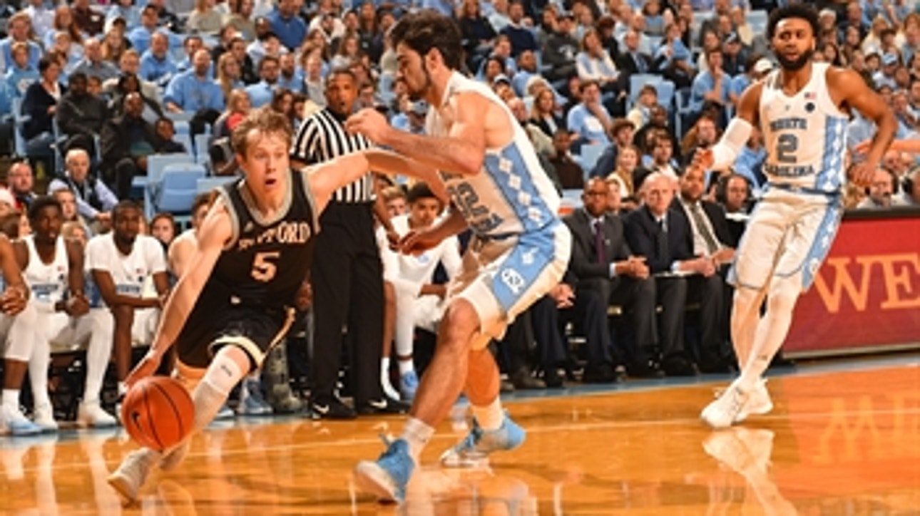 Wofford earns first win over Top 25 opponent with stunning 79-75 upset of No. 5 North Carolina