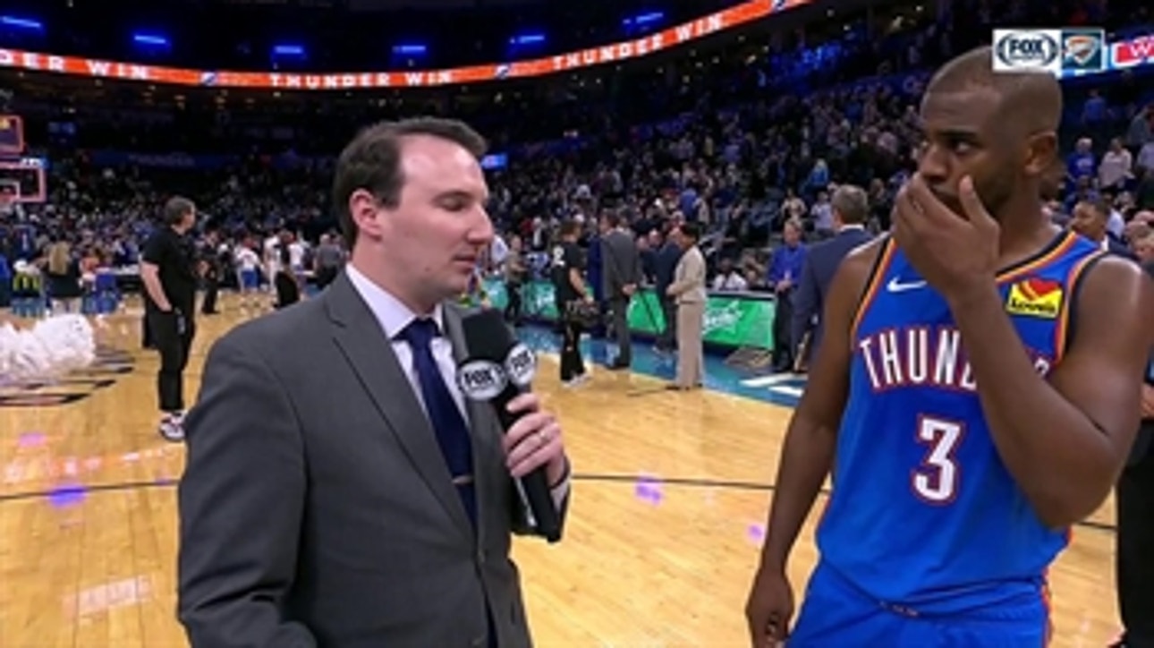 Chris Paul talks Thunder 127-119 win over 76ers