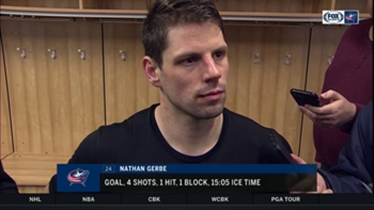 Gerbe postgame: "Yeah it's an important point but we lost an important point, too."