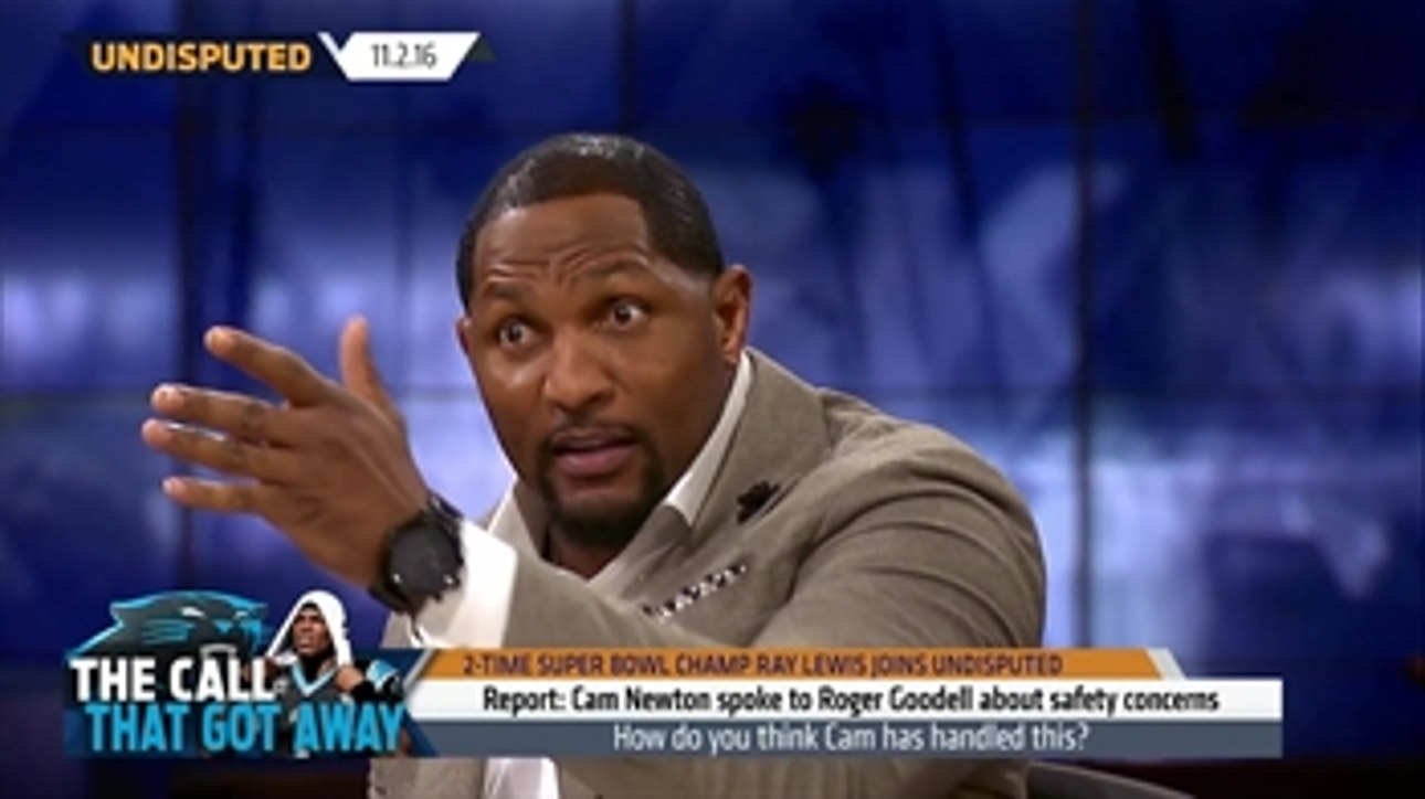 Cam's complaint about officials is a win for defenses according to Ray Lewis | UNDISPUTED