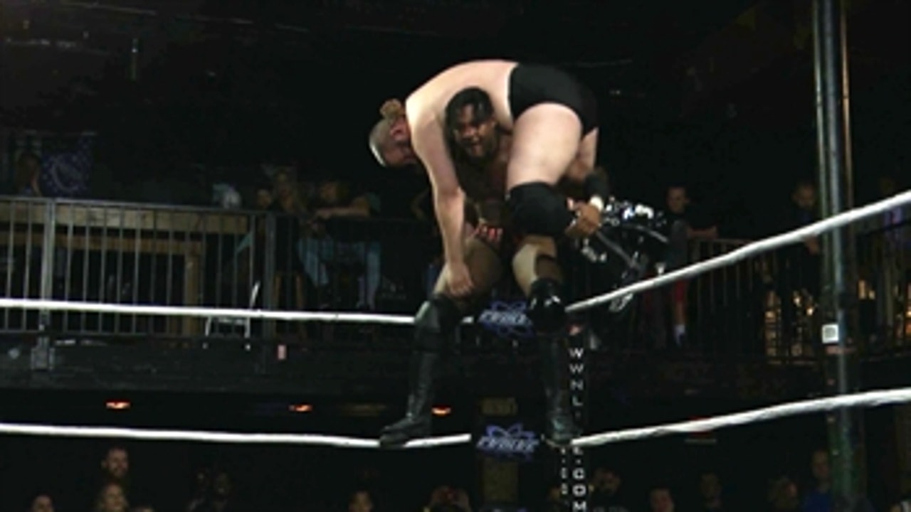 Isaiah “Swerve” Scott plants JD Drake with a top-rope JML Driver: EVOLVE 126 (WWE Network Exclusive)