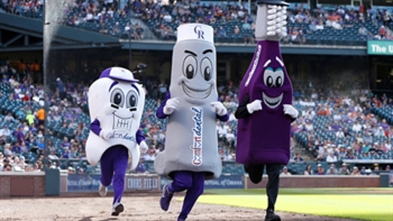 'Toothy' wins Rockies mascot race on Sunday