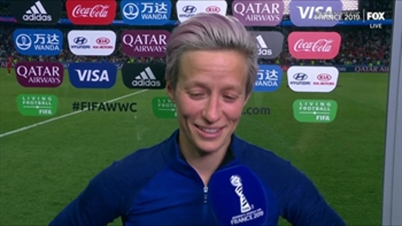 Megan Rapinoe talks about the USWNT's 'unreal amount of heart' after their FIFA Women's World Cup™ quarterfinal win over France