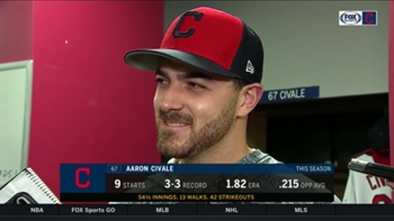 Aaron Civale had some extra energy after previous start was washed out