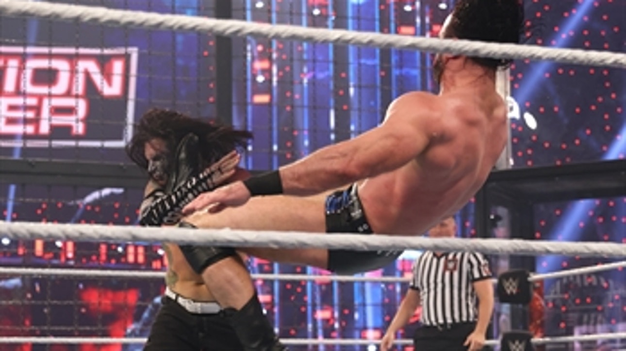 Drew McIntyre stops Jeff Hardy’s charge with Claymore: WWE Elimination Chamber (WWE Network Exclusive)