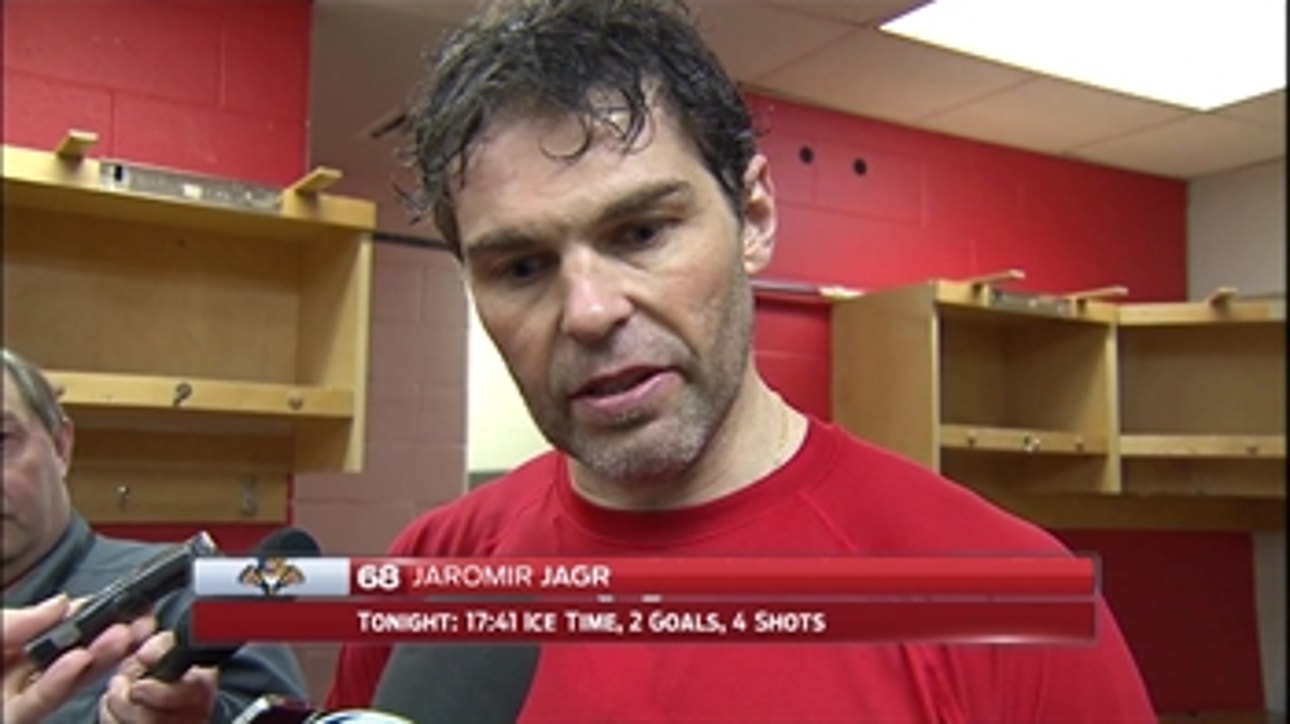 Jagr scores twice in Panthers victory over Senators
