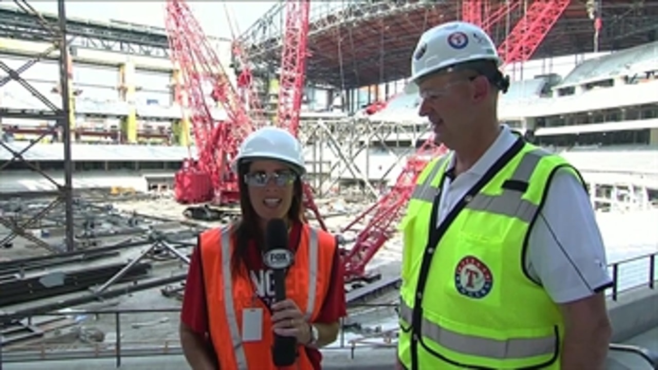 Emily talks with Rob Matwick on the Globe Life Field Operations