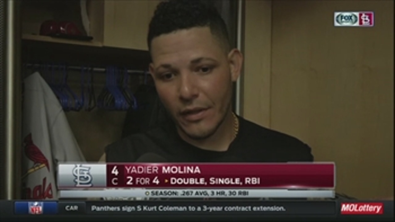 Yadi says taking a game from Familia is huge