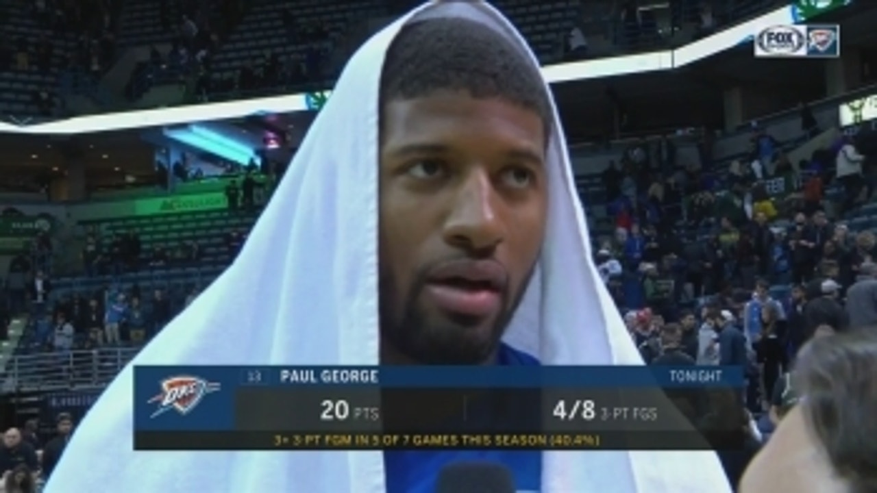 Paul George on OKC ball movement leading to a win over Milwaukee
