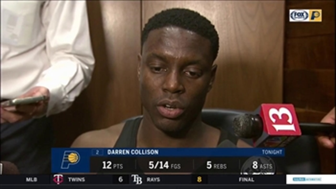 Collison after Pacers lose Game 4: 'There's no need to overreact or panic'