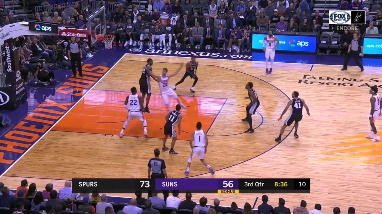 WATCH: Turnover leads to Dejounte Murray Three ' Spurs ENCORE