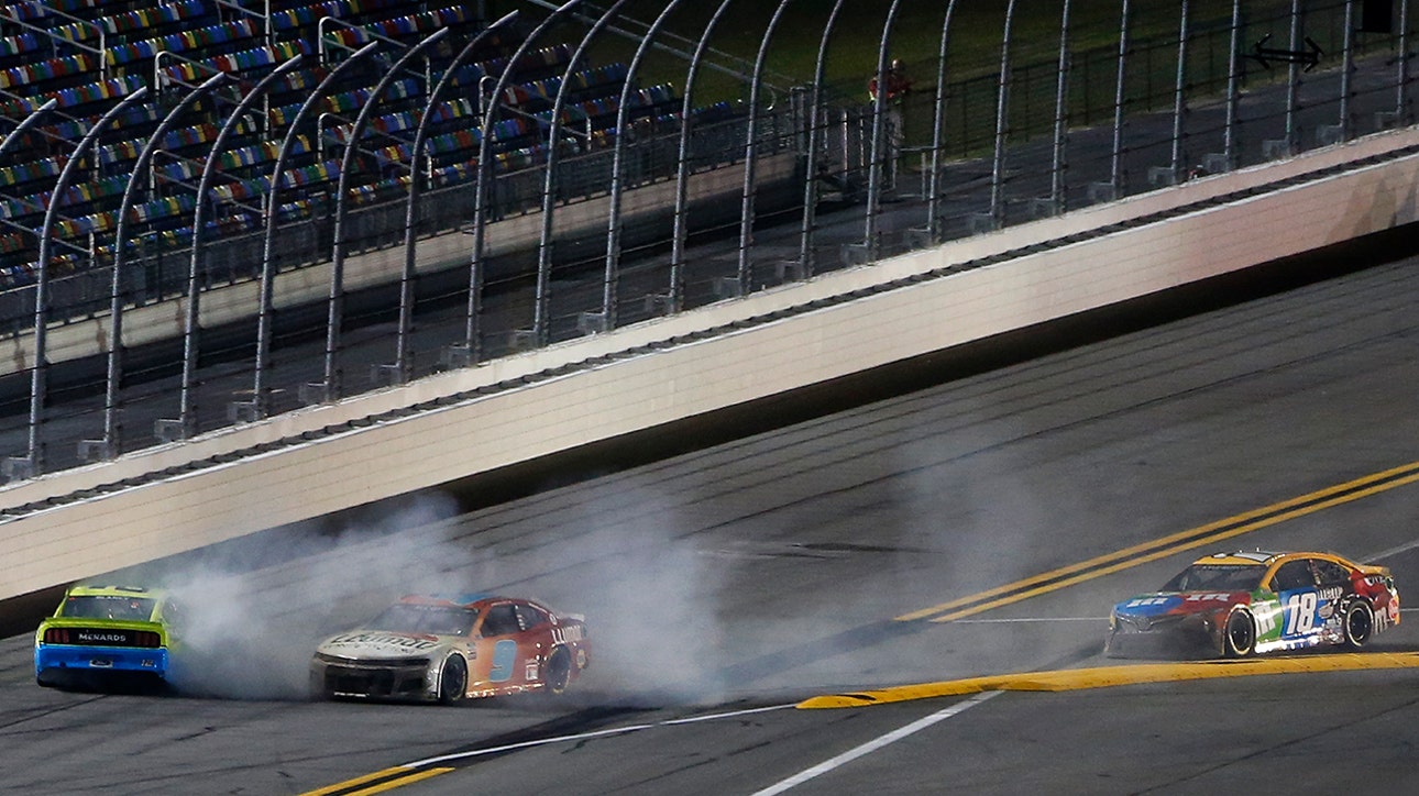 FINAL LAPS: Kyle Busch sneaks by for win as Blaney, Elliott make contact
