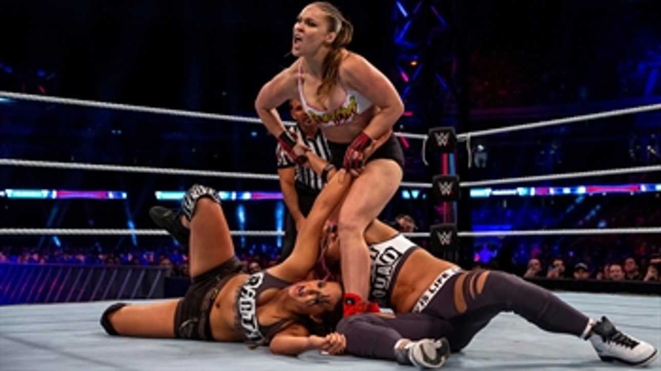 Ronda Rousey & The Bella Twins vs. The Riott Squad: WWE Super Show-Down 2018 (Full Match)