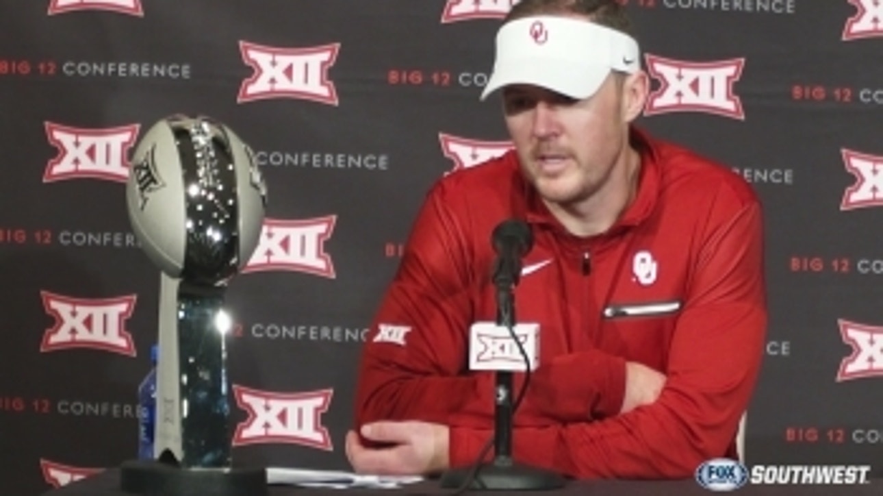 Oklahoma coach Lincoln Riley on support from Bob Stoops