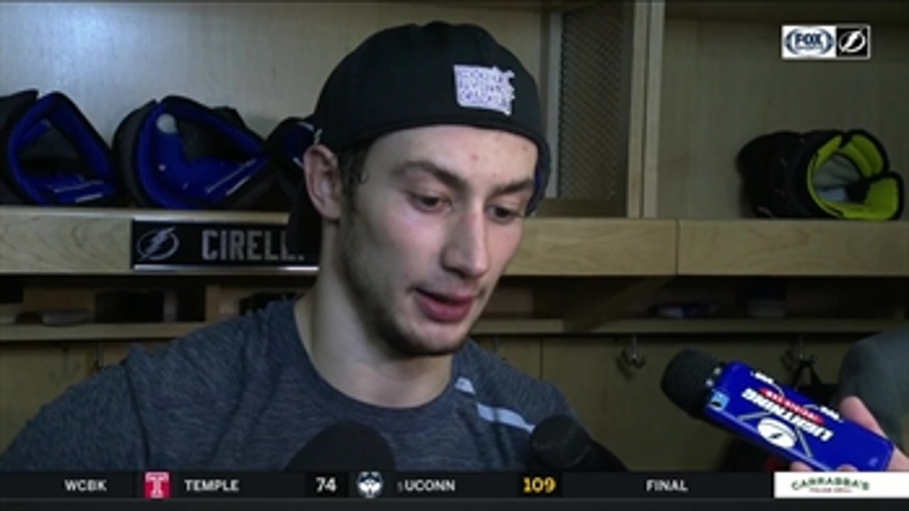 Anthony Cirelli recaps tonight's battle against the Penguins