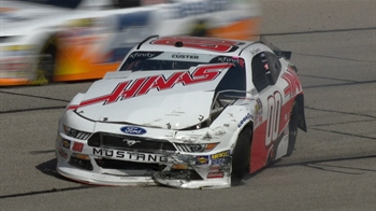 Cole Custer suffers hard crash early at Atlanta ' 2018 NASCAR XFINITY SERIES