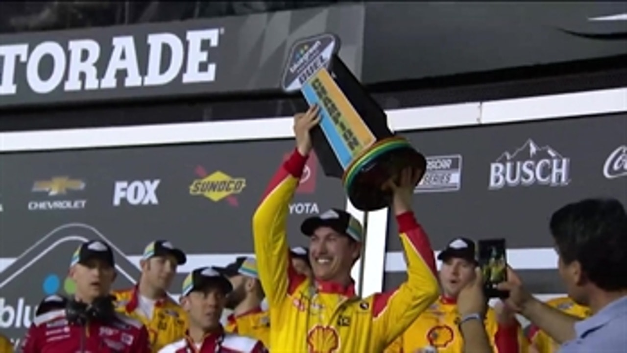 Joey Logano wins the first Duel qualifying race at Daytona ' NASCAR on FOX