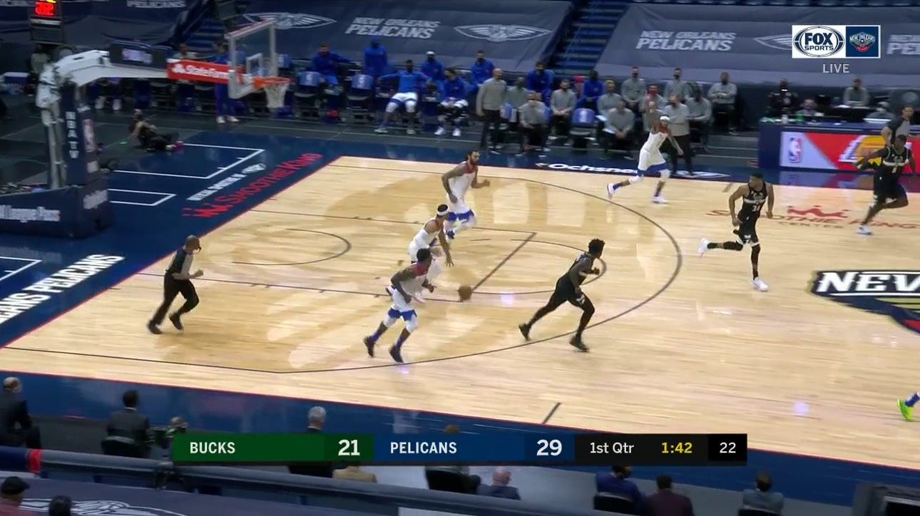 HIGHLIGHTS: Brandon Ingram With Space puts Pels up by 10