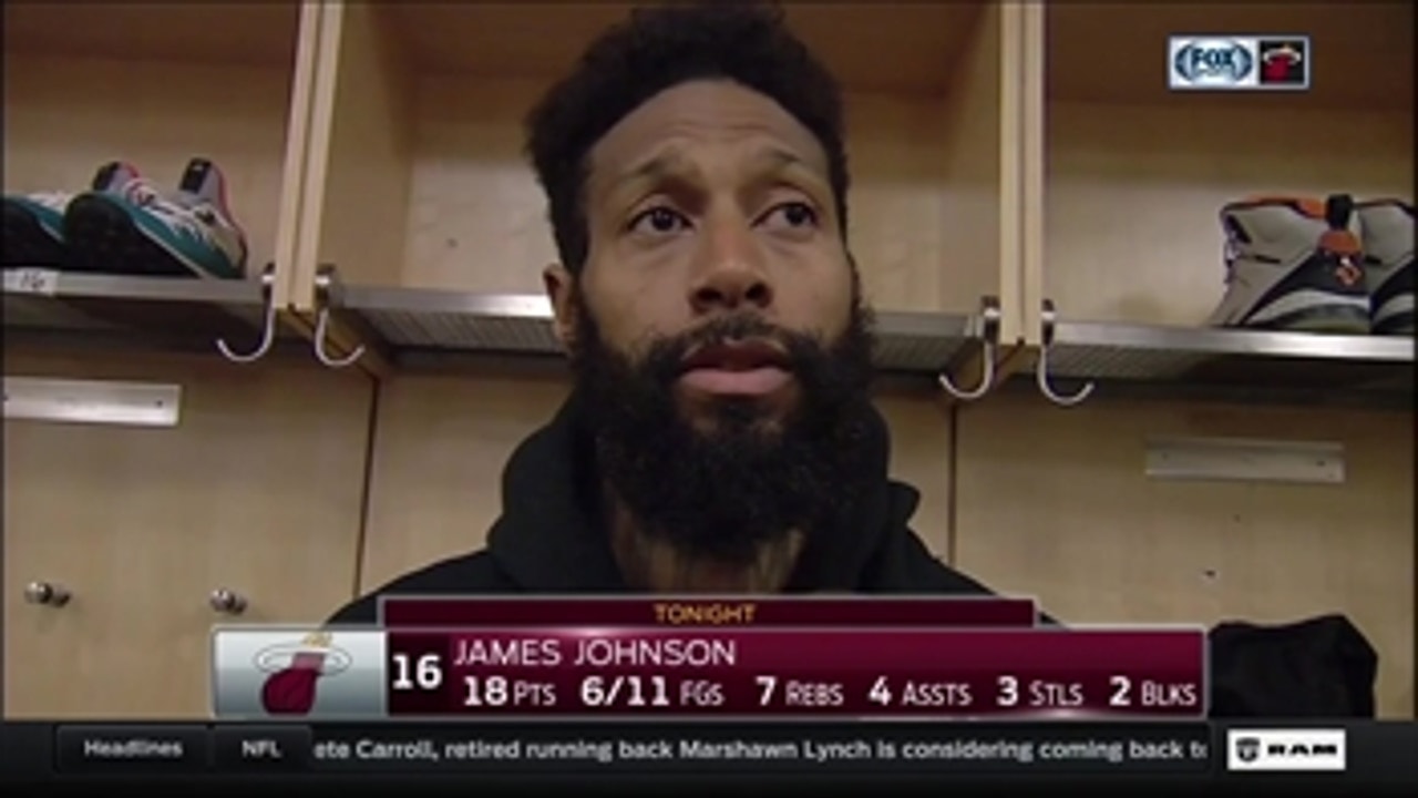 James Johnson feels unstoppable with support from teammates