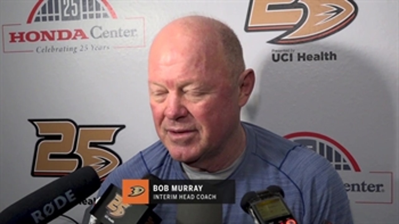 Interim Ducks coach Bob Murray says he's looking for 'energy' and 'emotion' from team