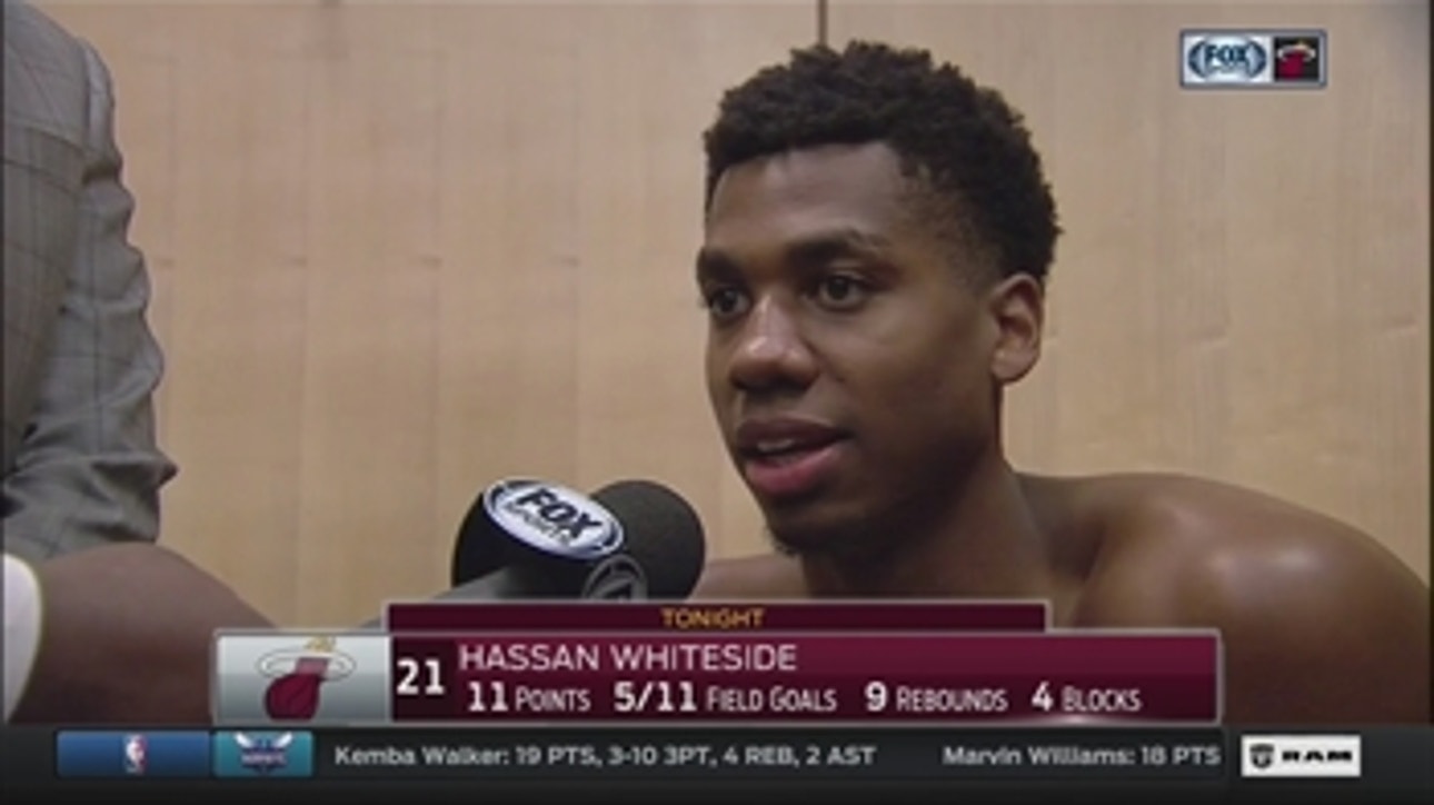 Hassan Whiteside says Heat have become a family this season