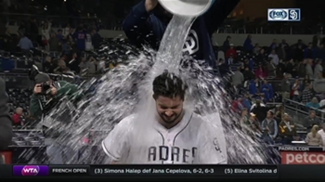 Austin Hedges on his career-best 4 RBI night against the Cubs