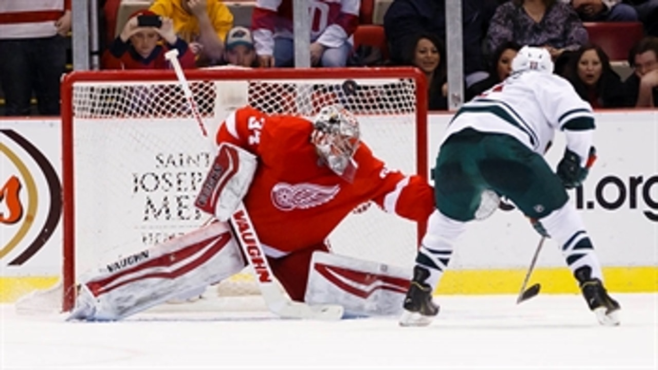 Wild come up short against Red Wings