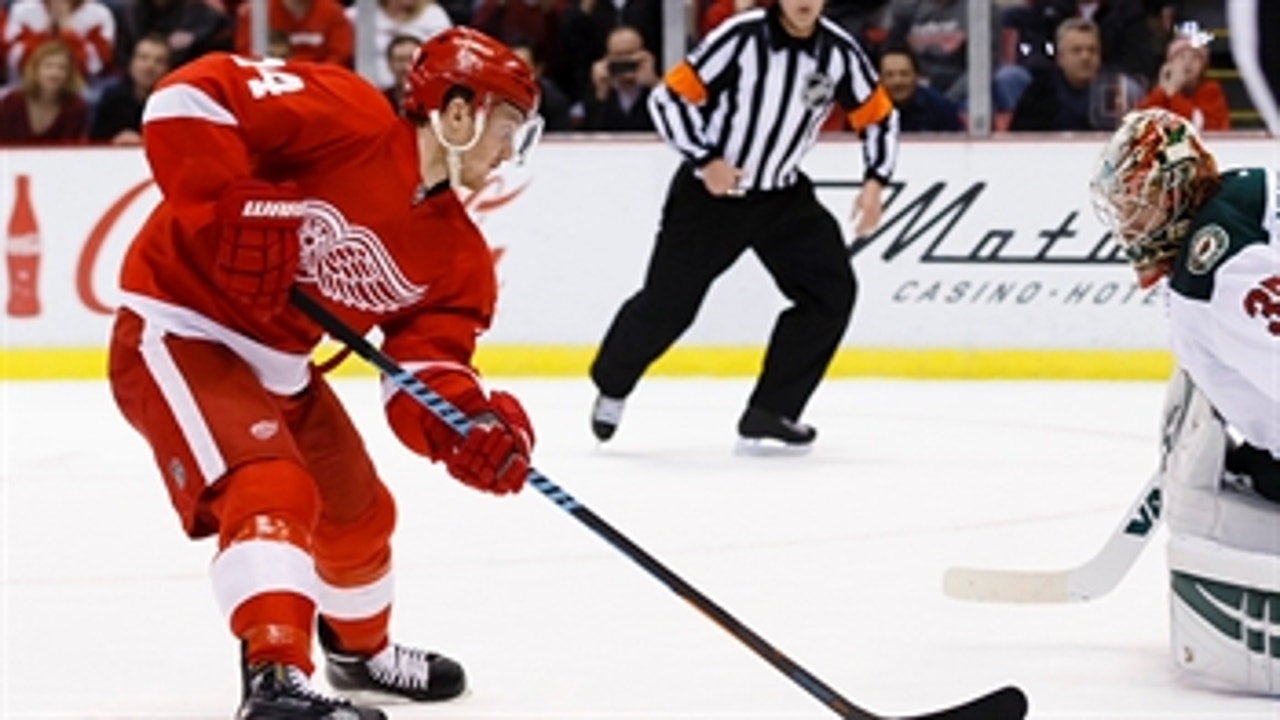 Nyquist scores game-winner for Red Wings in SO